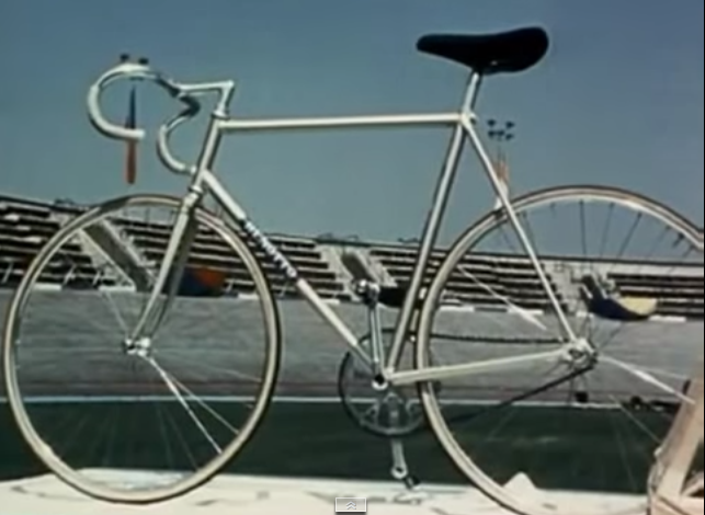 La bicicleta de Ole Ritter en el Velódromo Olímpico de la Ciudad de México en 1974